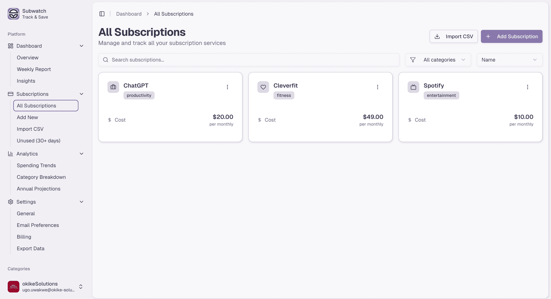 Subwatch - Privacy-First Subscription Tracker image 3