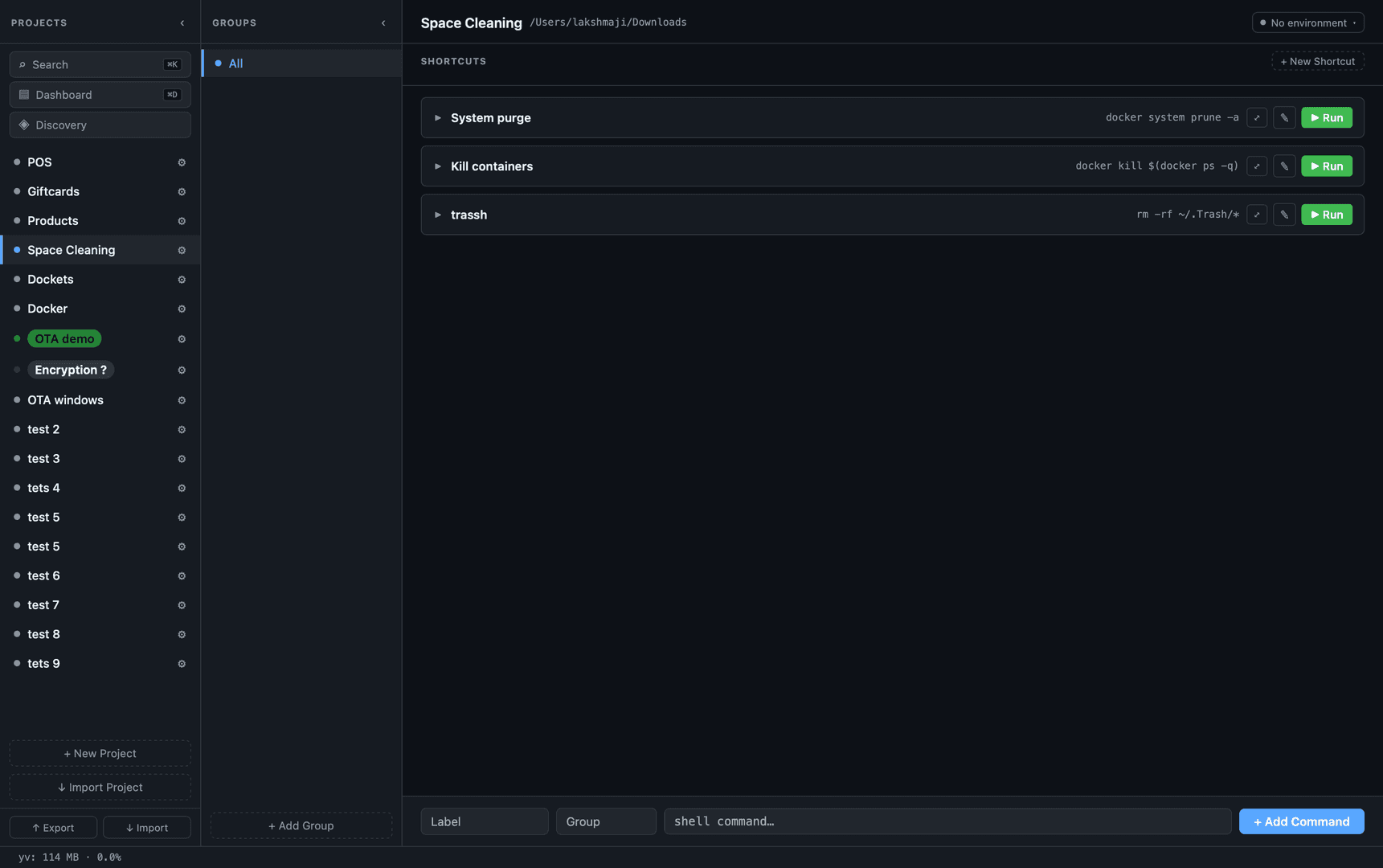 yv - A command management tool image 3
