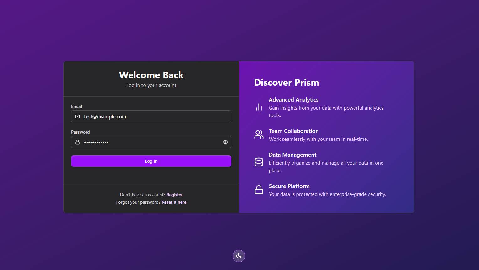 Prism Dashboard image 2