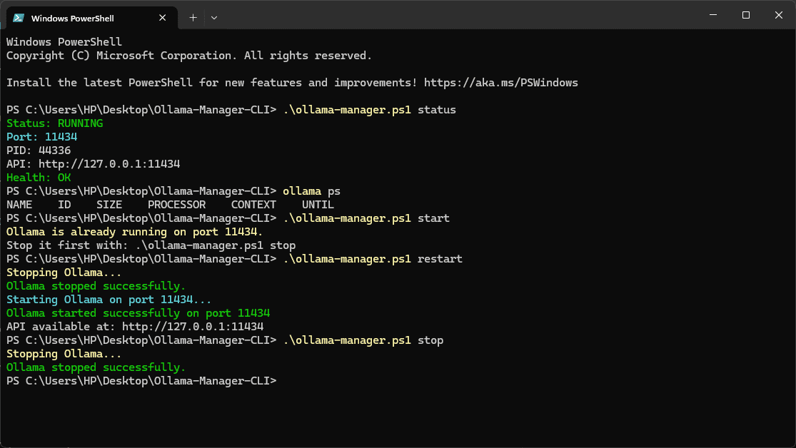CLI: Ollama-Manager image 3