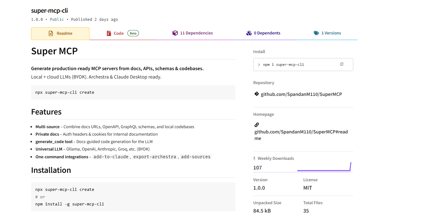 SuperMCP-CLI image 1
