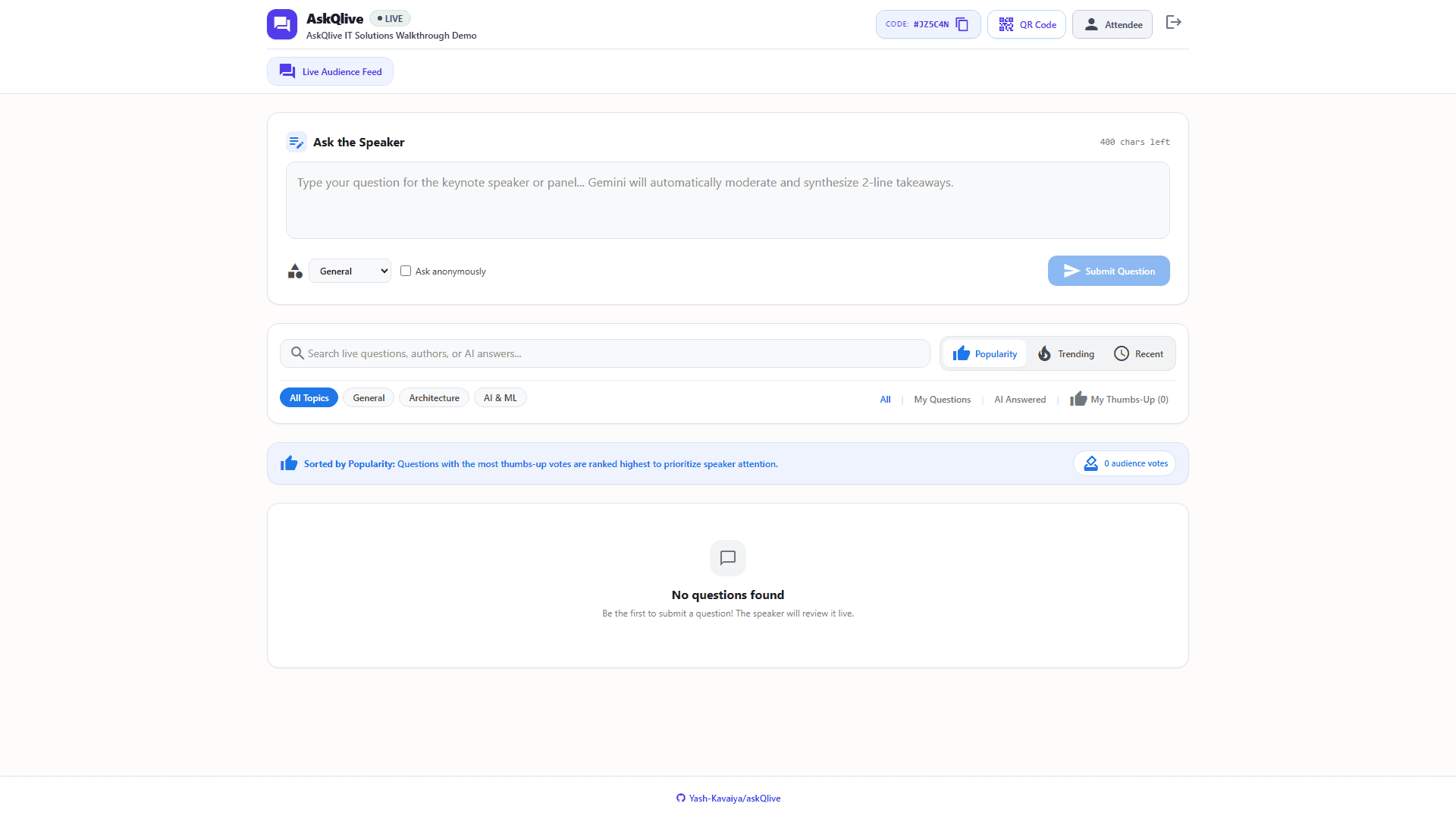 AskQlive - Live QA Platform image 3