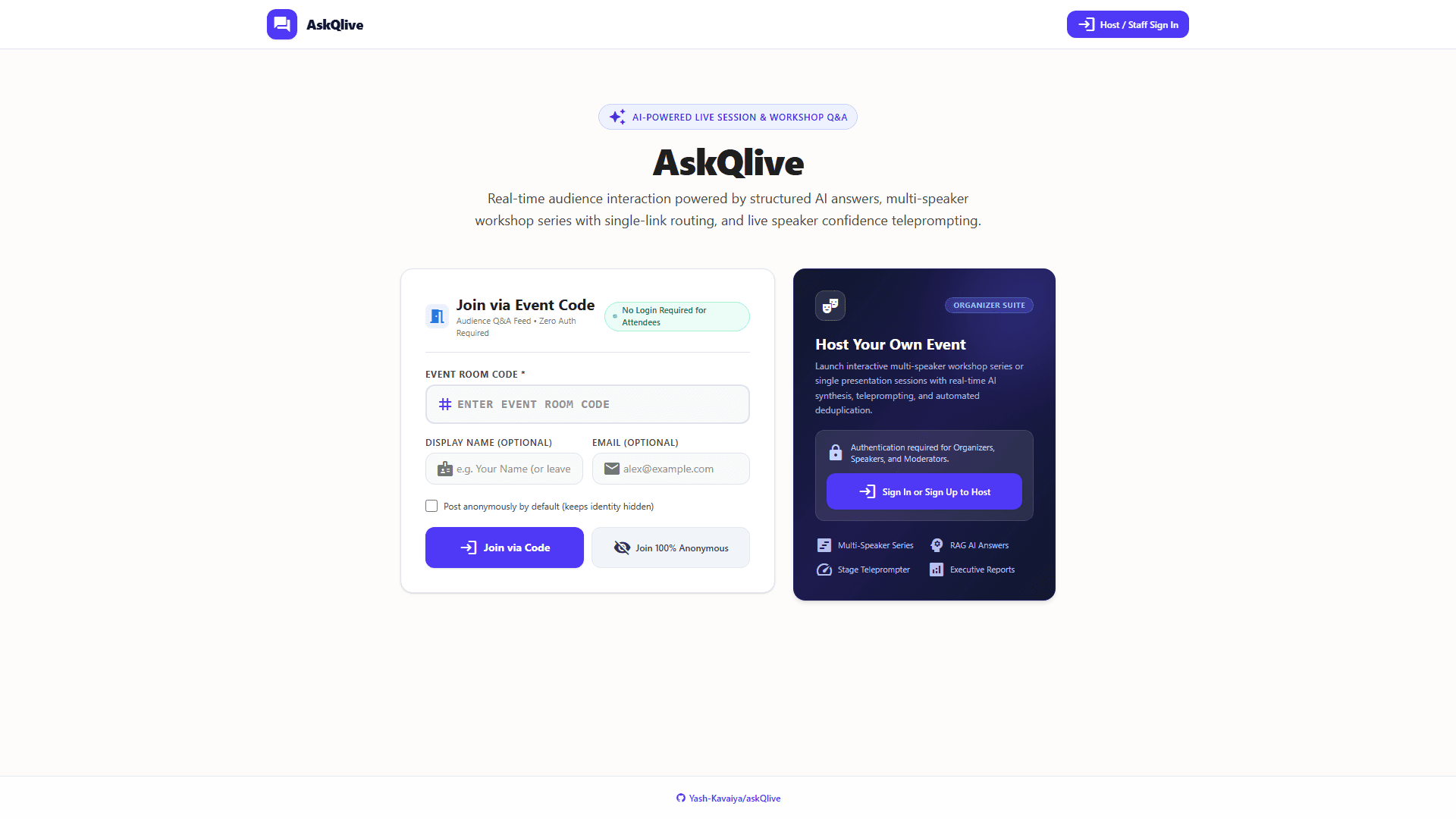 AskQlive - Live QA Platform image 2