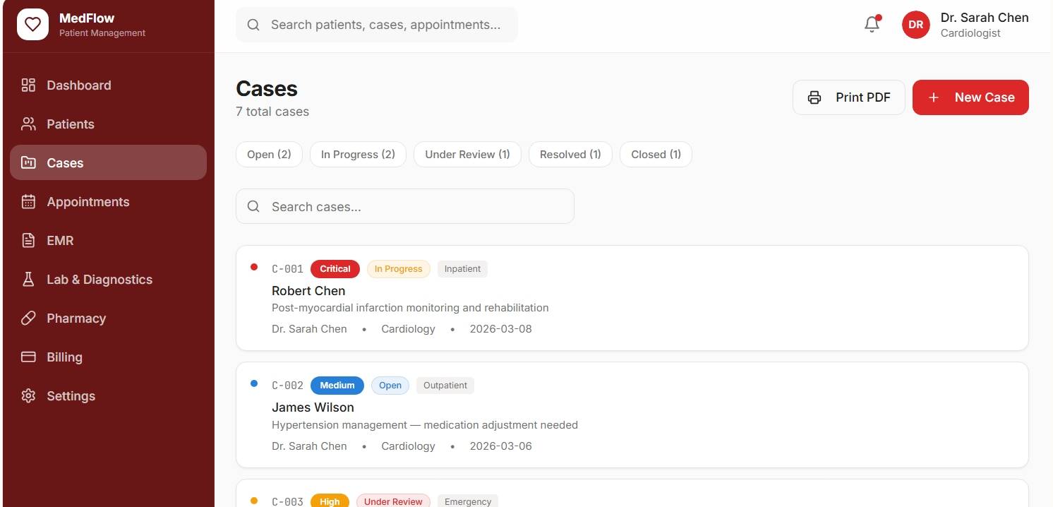 MedFlow Patient Management image 2