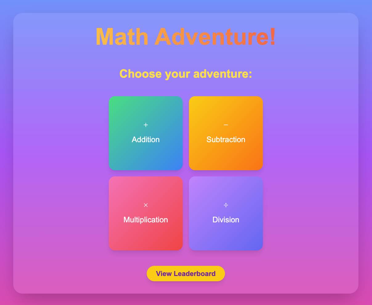 Math Adventure!