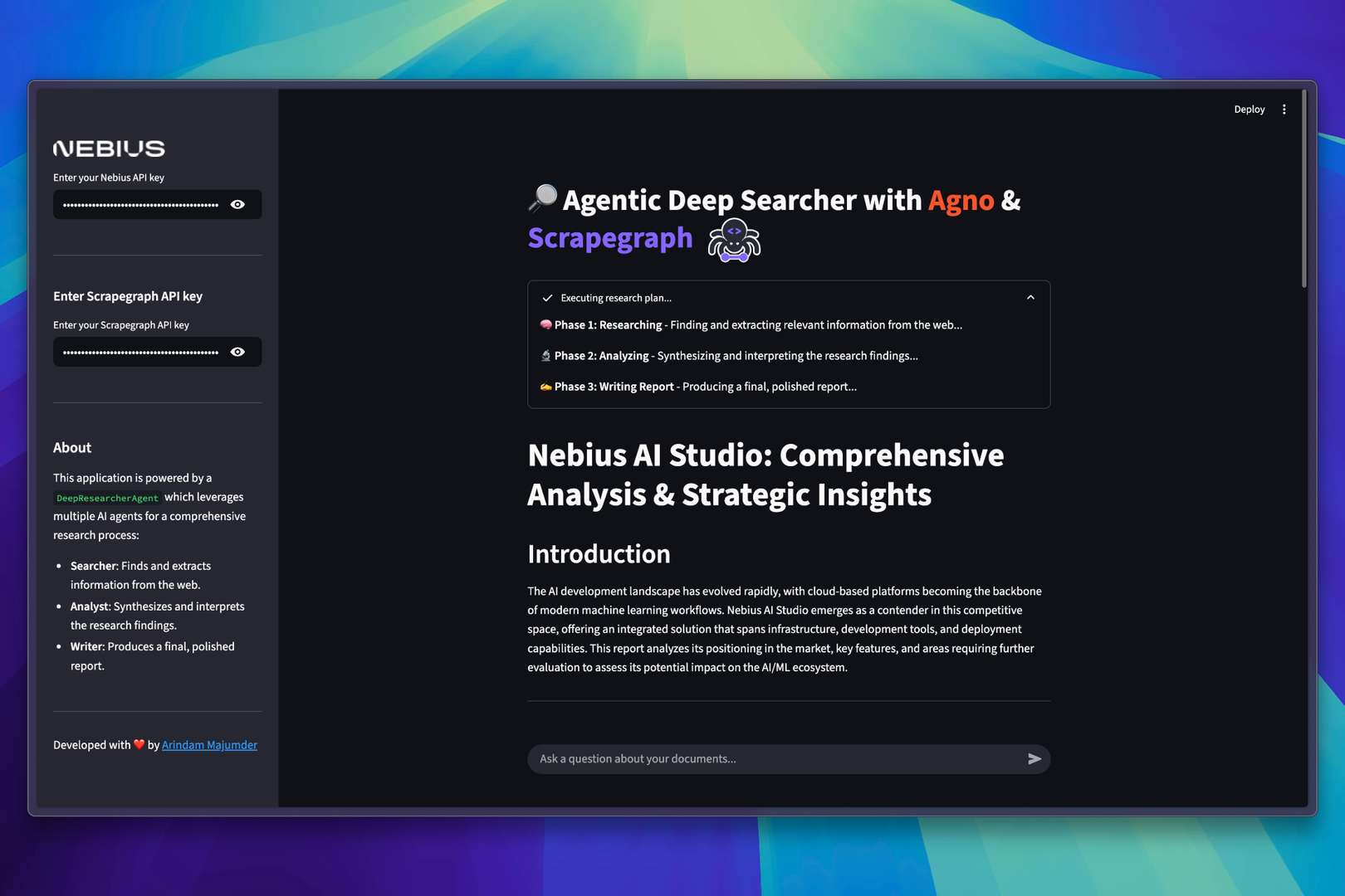 Deep Researcher Agent
