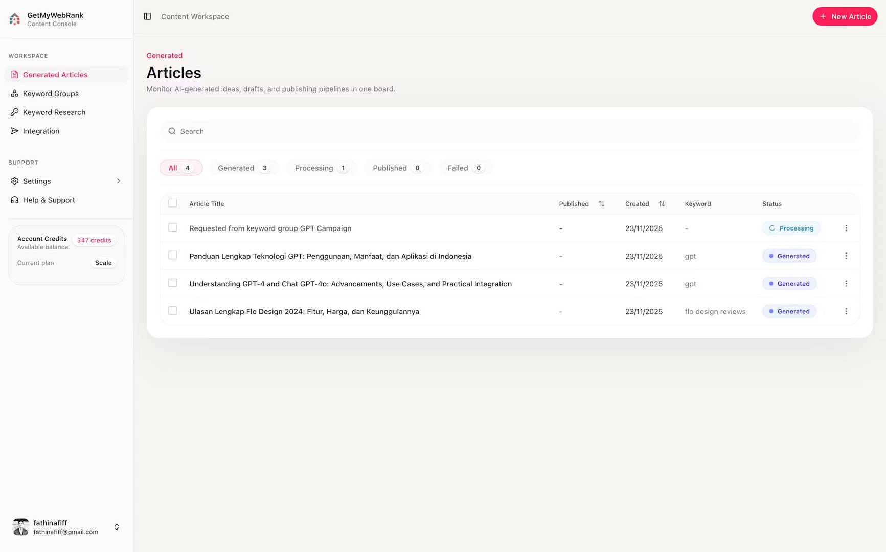 AI SEO Autopilot for Websites image 3
