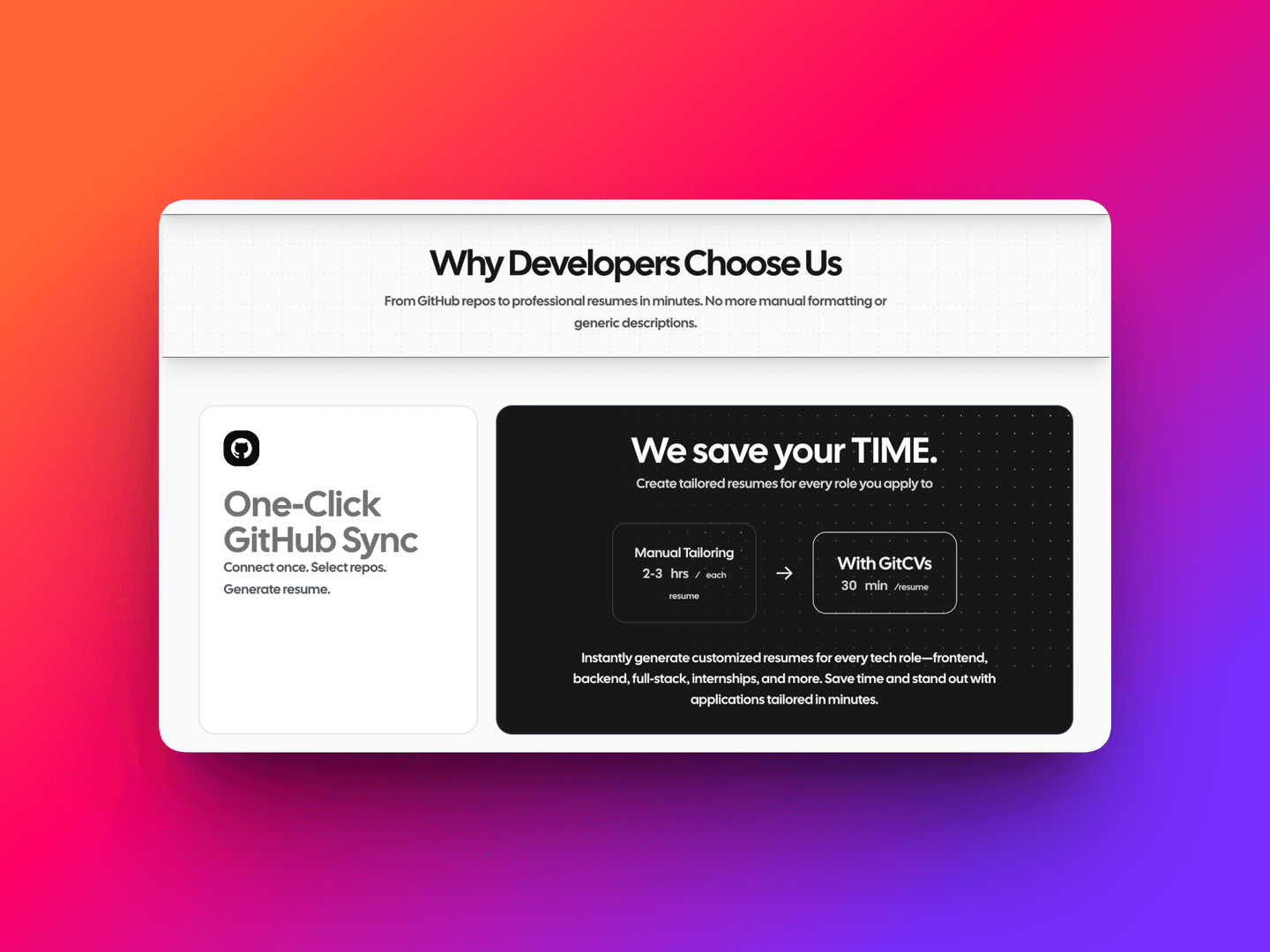 GitCV | GitHub Resume Builder image 3