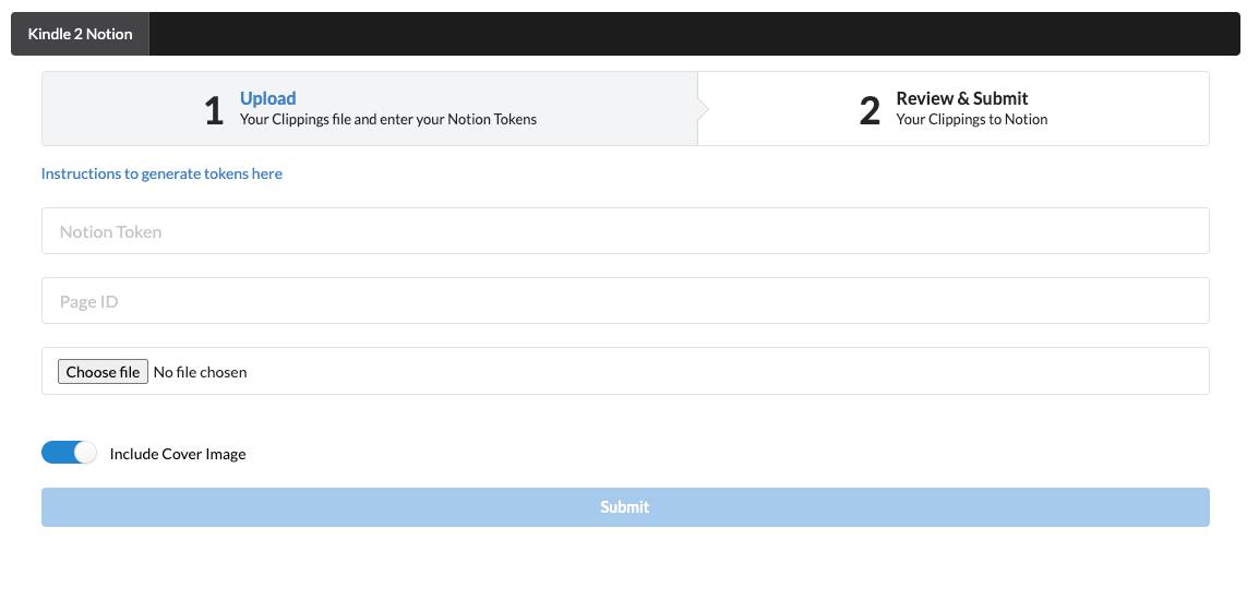 Kindle2Notion