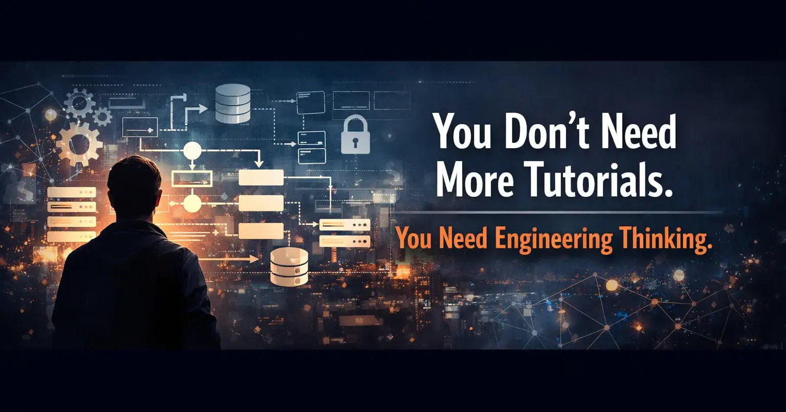 You Don’t Need More Tutorials. You Need Engineering Thinking.