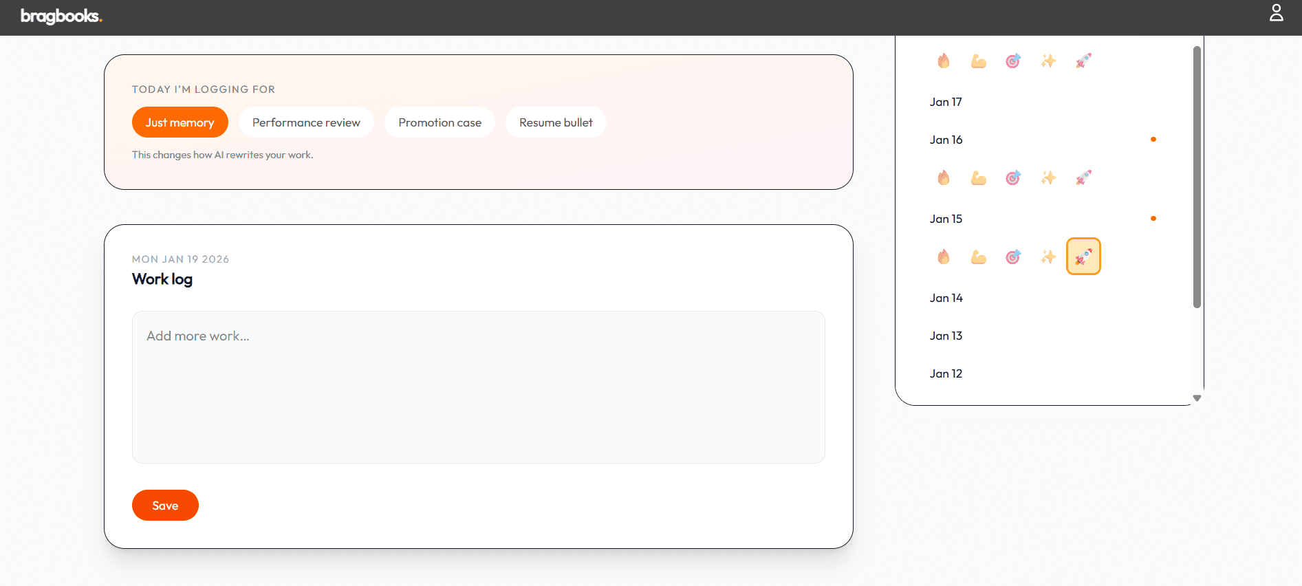 BragBooks – Log Your Work. Own Your Reviews. image 3