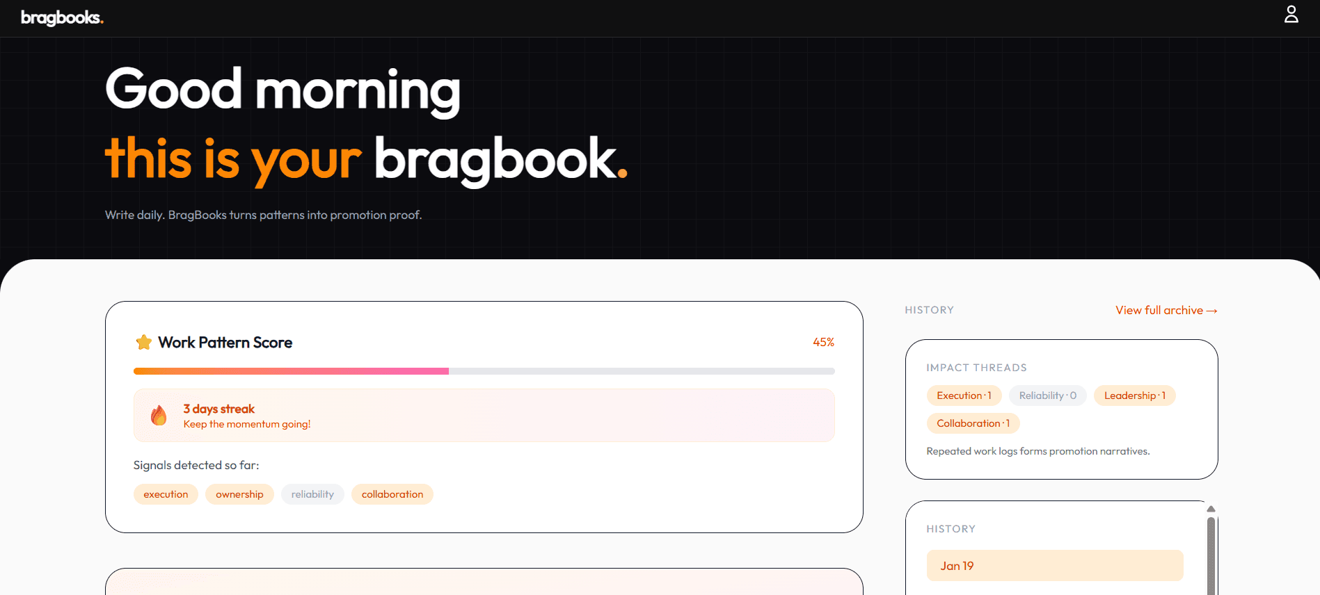 BragBooks – Log Your Work. Own Your Reviews. image 2
