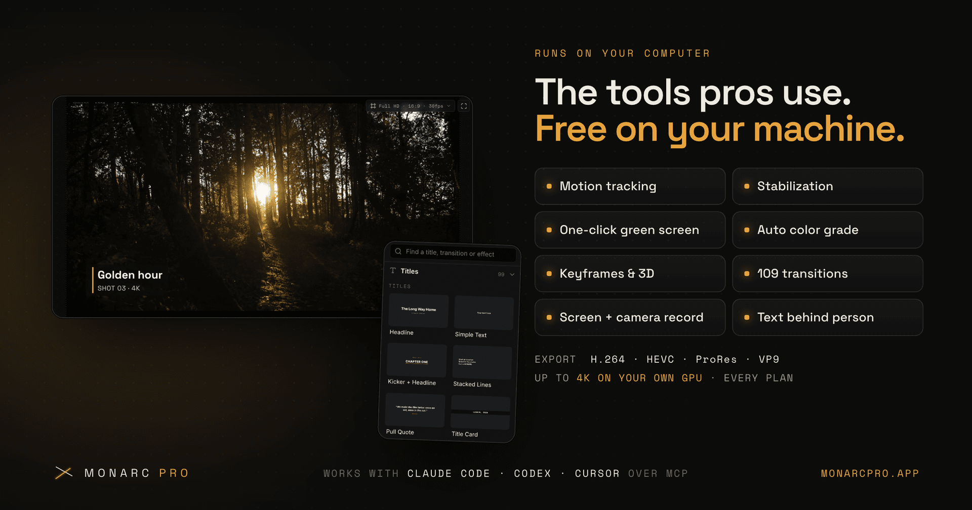 MONARC PRO — The desktop video editor. image 5