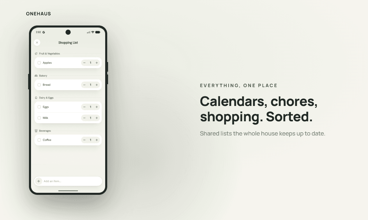 OneHaus: Run your whole home from one app image 3