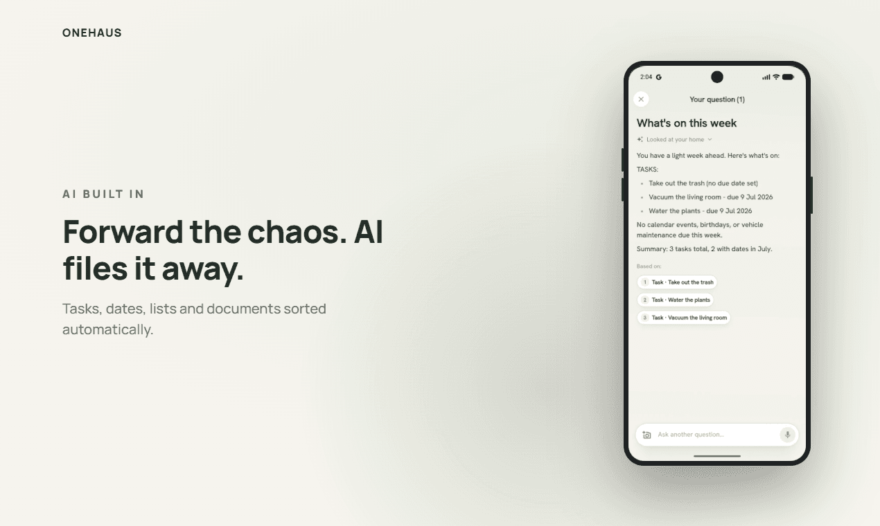 OneHaus: Run your whole home from one app image 2