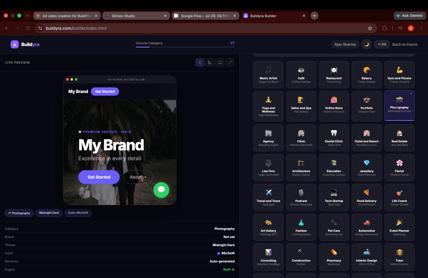 Buildyra — Build a premium website in 5 min image 3