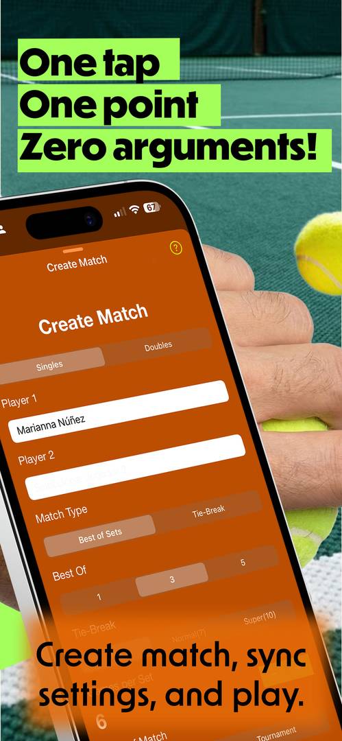 ShareScore — Tennis Score Keeper for iPhone image 2