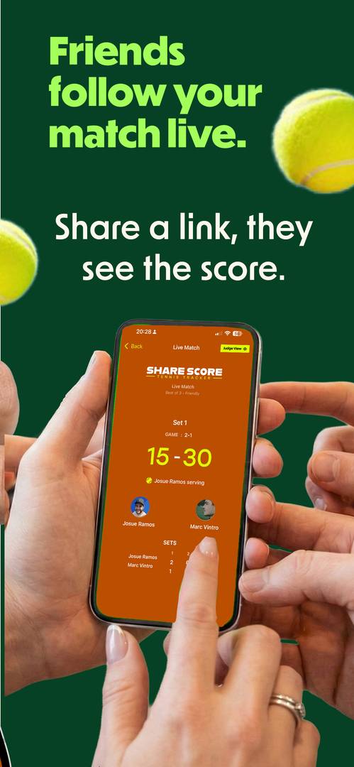 ShareScore — Tennis Score Keeper for iPhone image 3