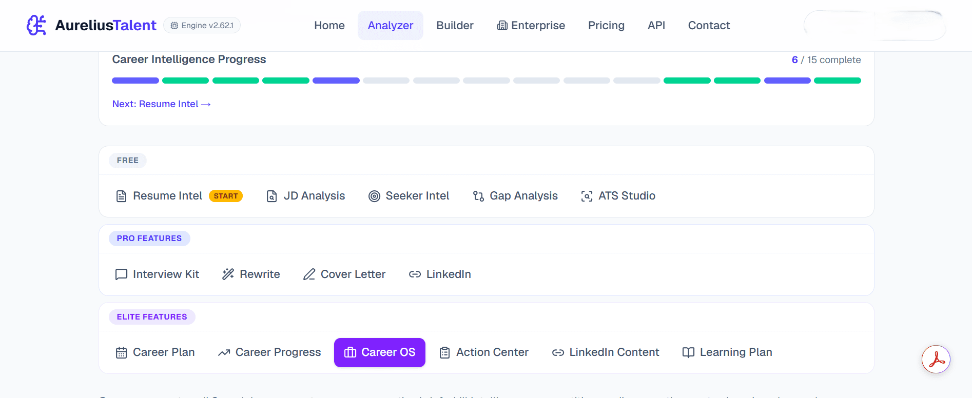AureliusTalent — AI Career Intelligence Suite image 4