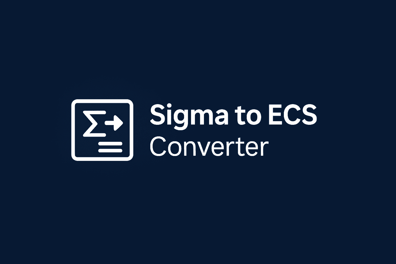 Sigma to ECS Converter image 1