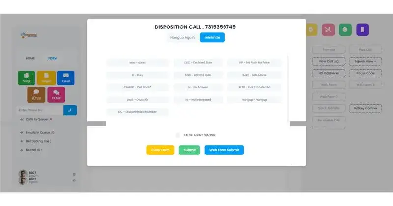 Personalized VICIdial Agent Screen with Custom Logo for Mexican BPOs