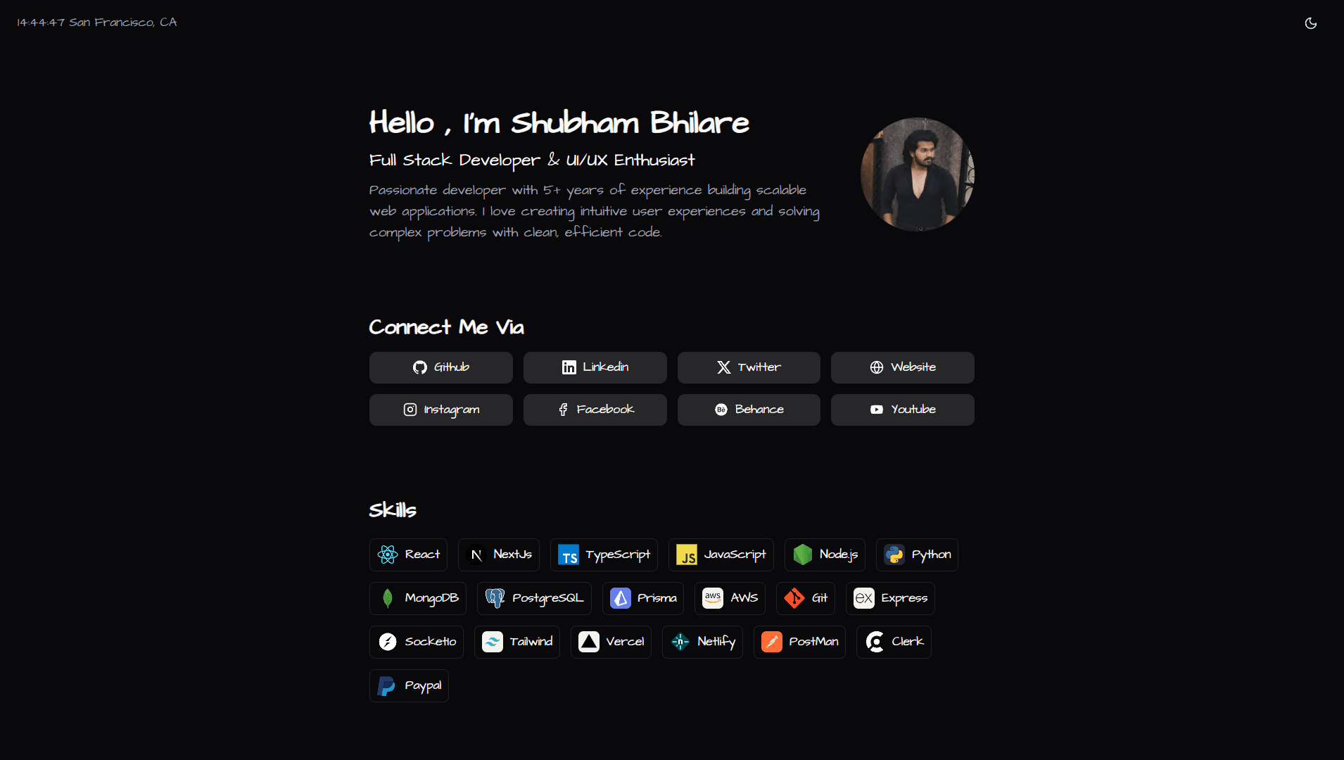 GitFolio Template image 1