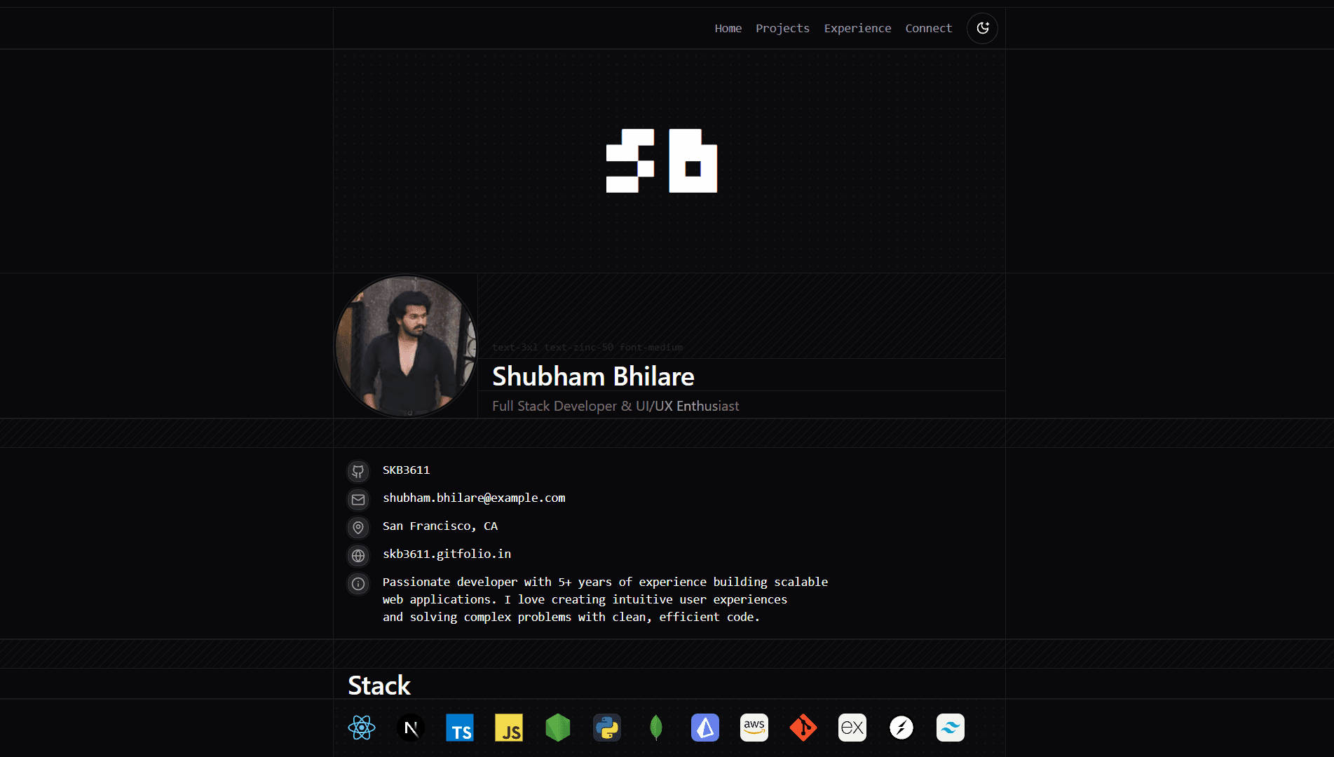 GitFolio Template image 2