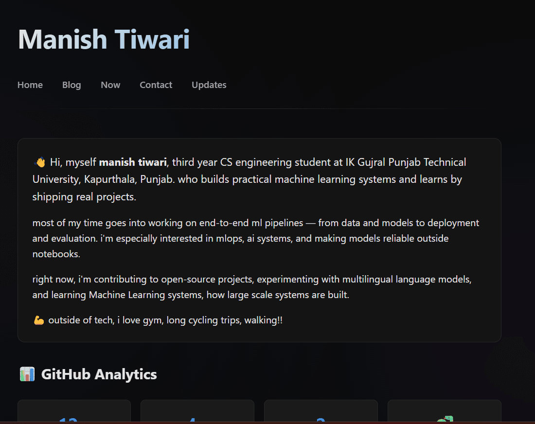 Personal Website image 1