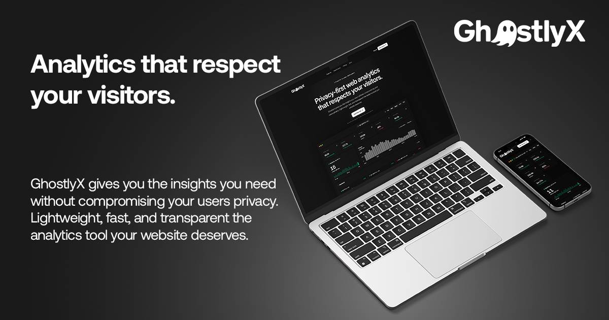 GhostlyX Privacy-First Web Analytics image 1