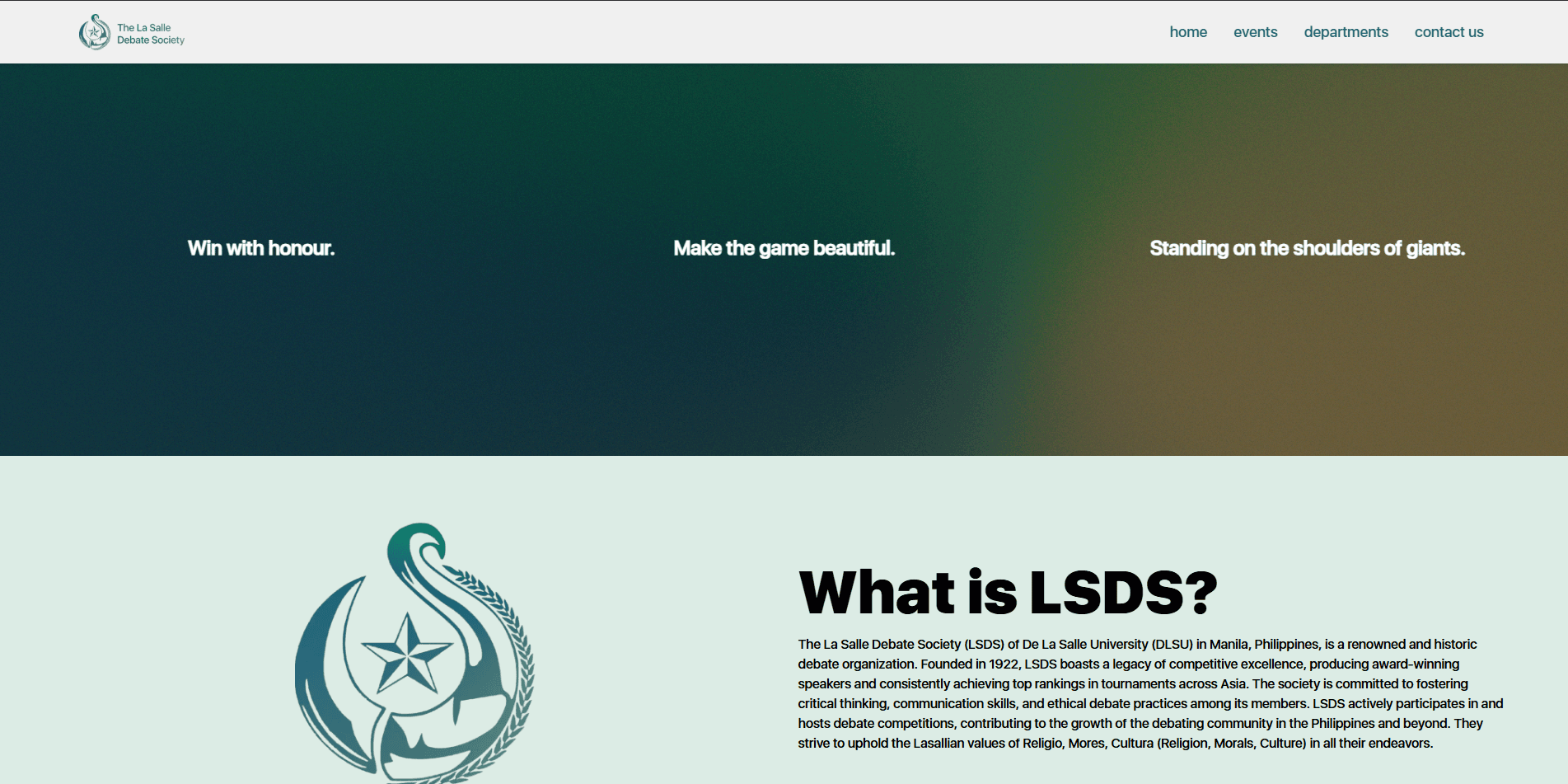 La Salle Debate Society Website