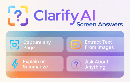 Clarify AI: Screen Answers image 1