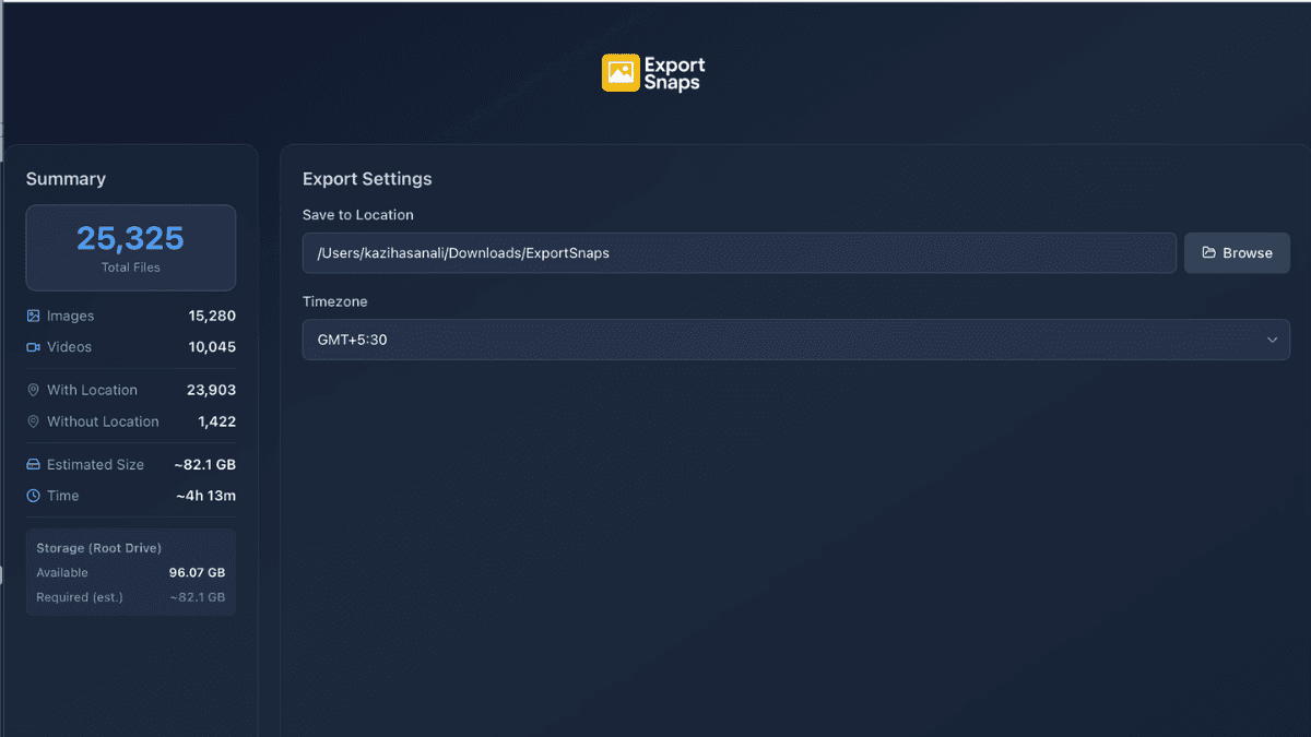 ExportSnaps image 2