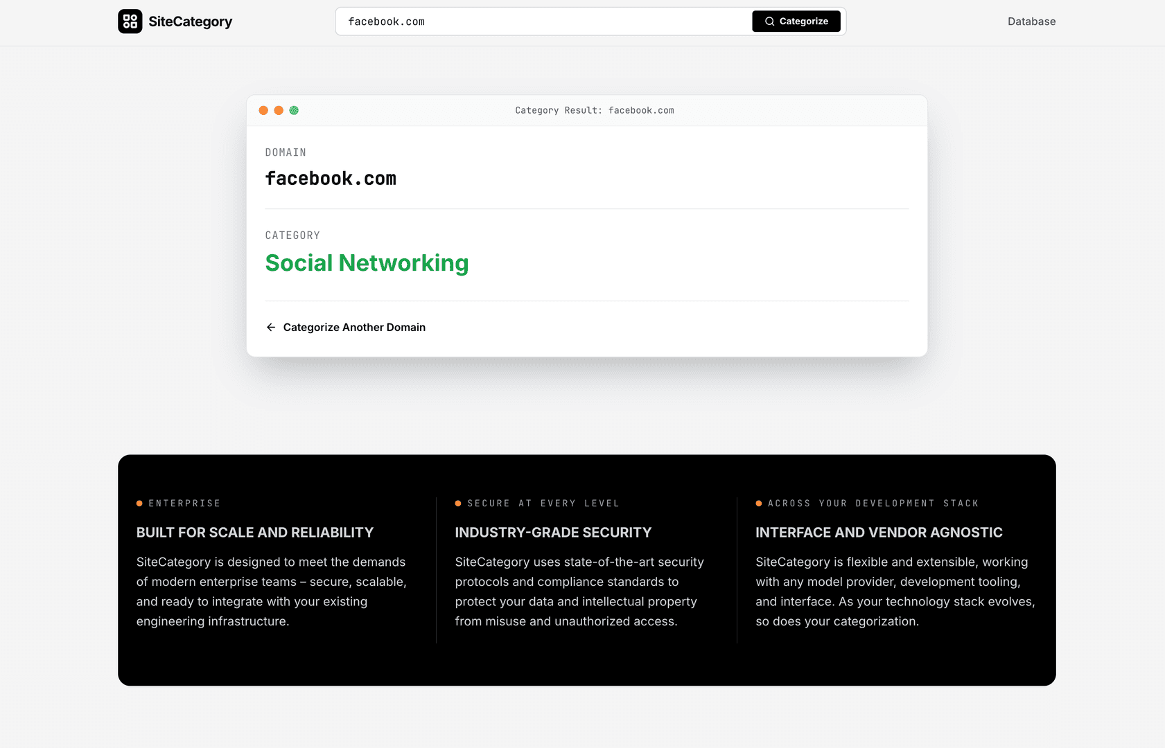 SiteCategory.com - Website Categorization DB image 2