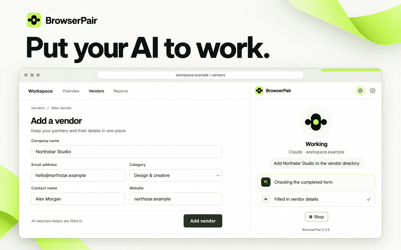 BrowserPair — Let AI Agents Use Your Browser image 3