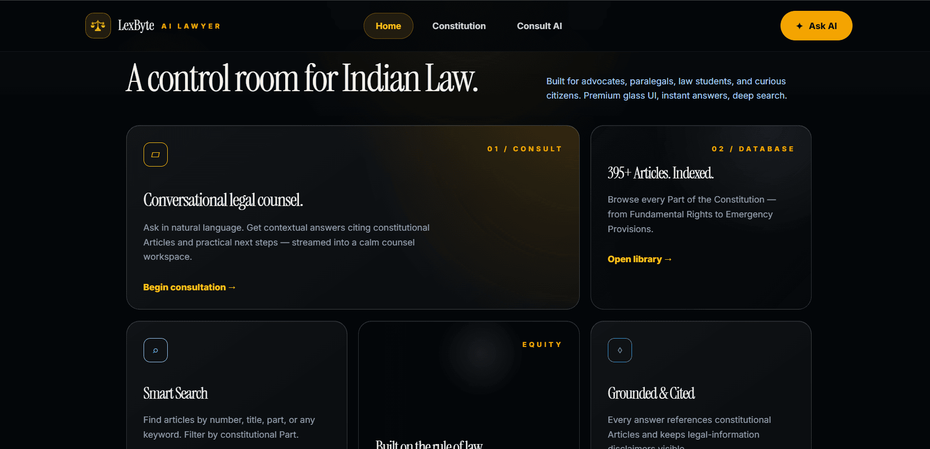 LexByte AI Lawyer Constitutional Intelligence image 2