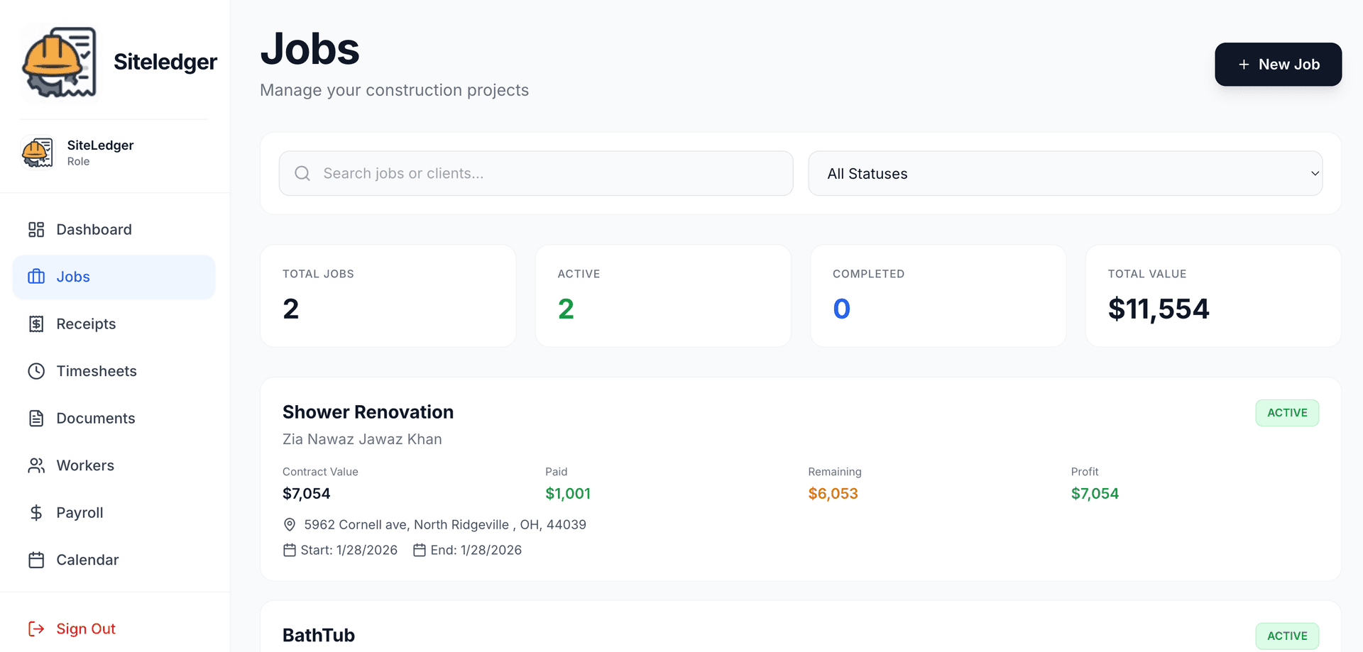 SiteLedger - Construction Management Platform image 1