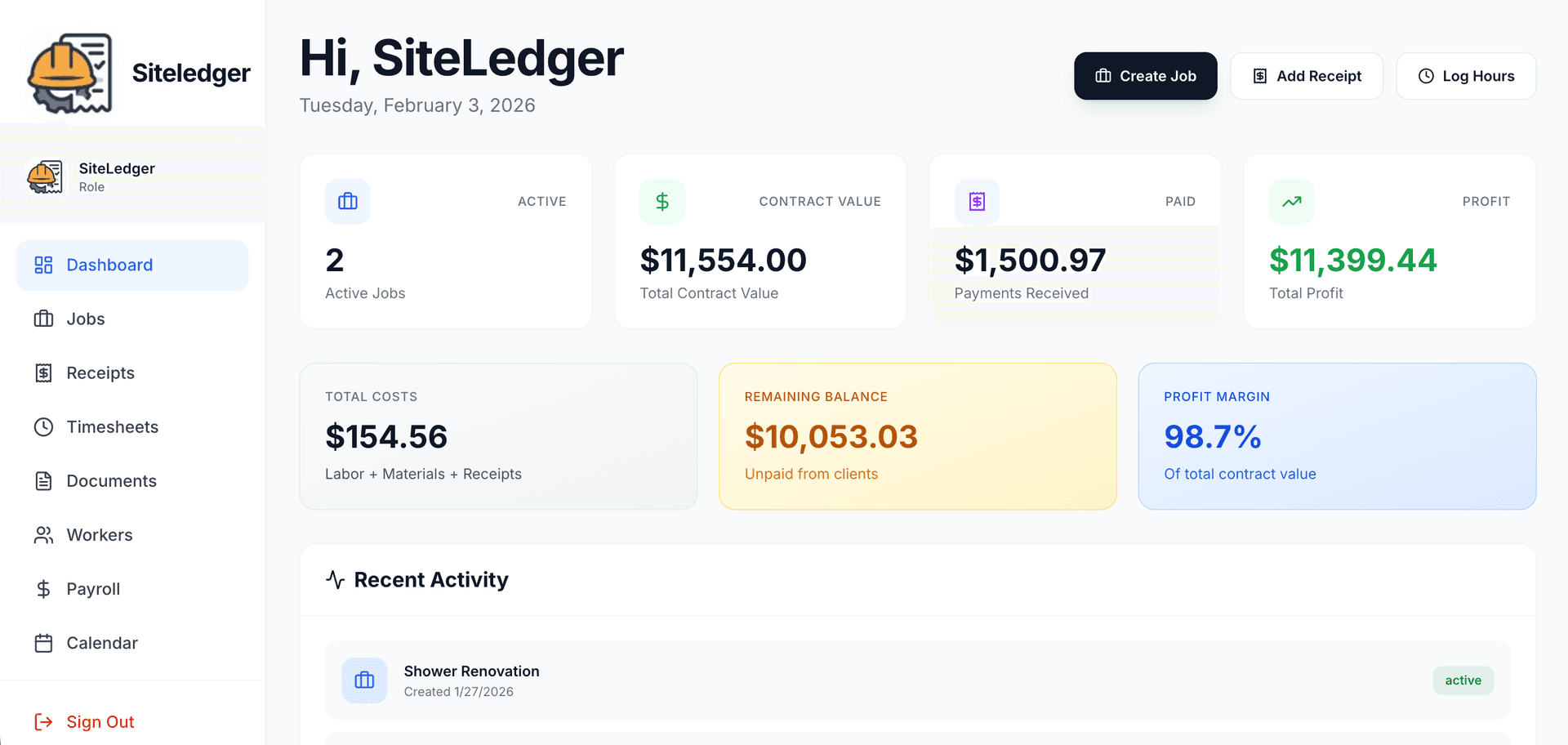 SiteLedger - Construction Management Platform image 2