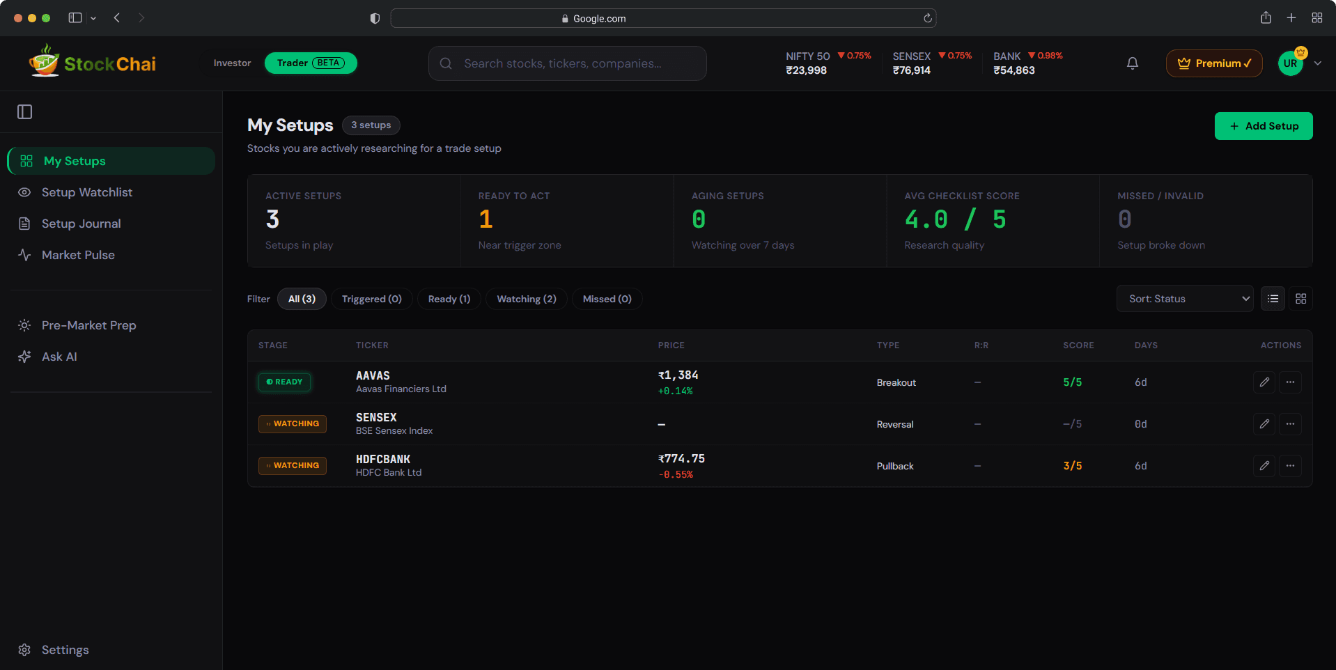 StockChai - Trader Mode image 3