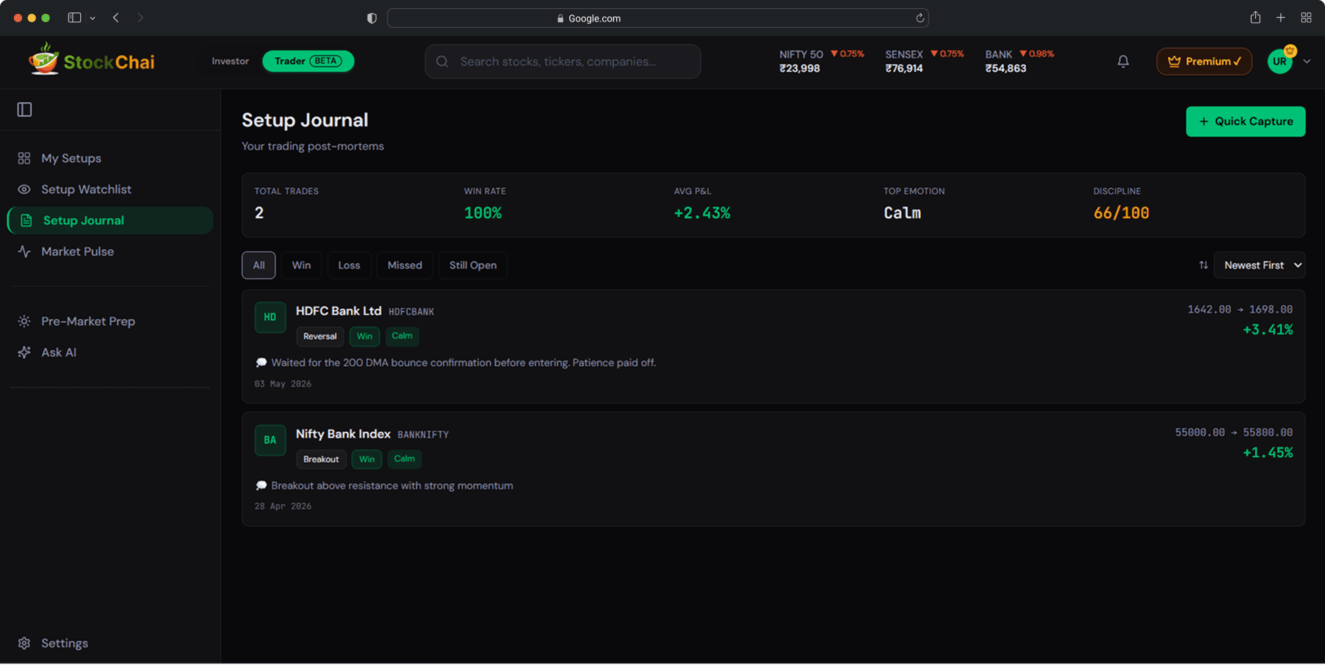 StockChai - Trader Mode image 4