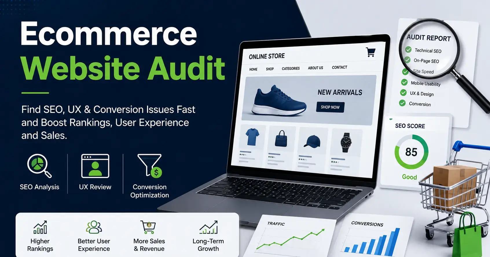 Ecommerce Website Audit: Find SEO, UX & Conversion Issues Fast