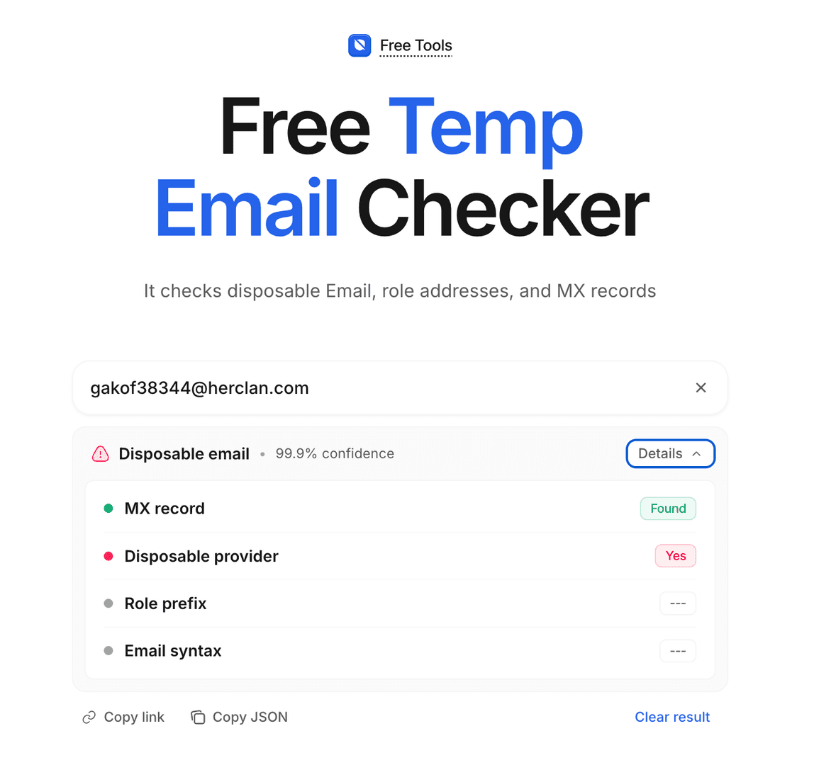 Free Temp Email Checker image 2