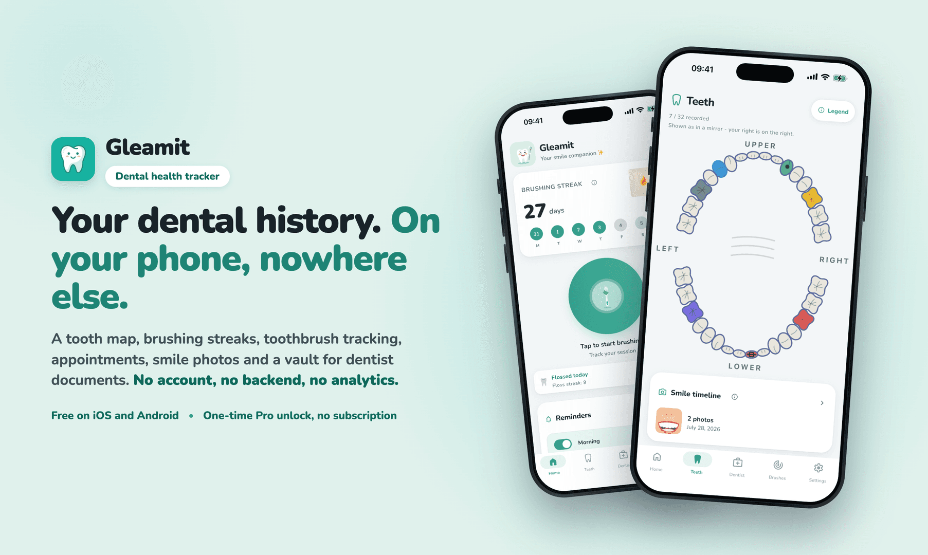 Gleamit: Dental Health Tracker image 1