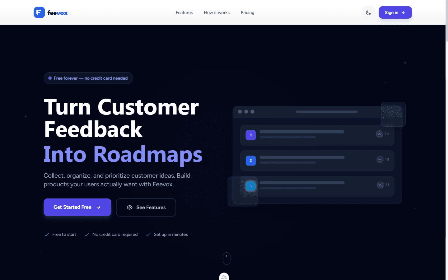 Feevox — Collect Feedback & Product Roadmaps image 1