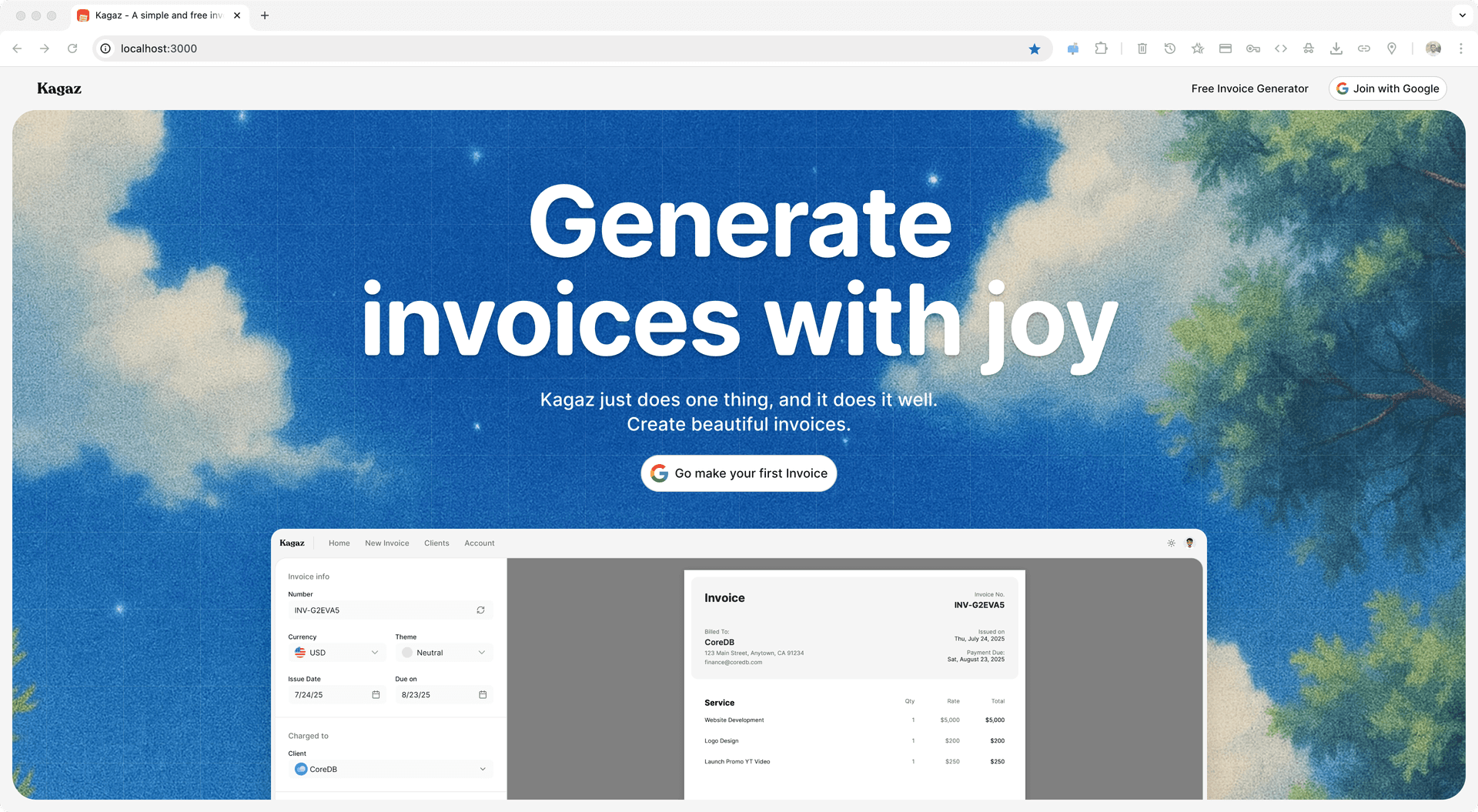 Kagaz - Invoice generator image 2