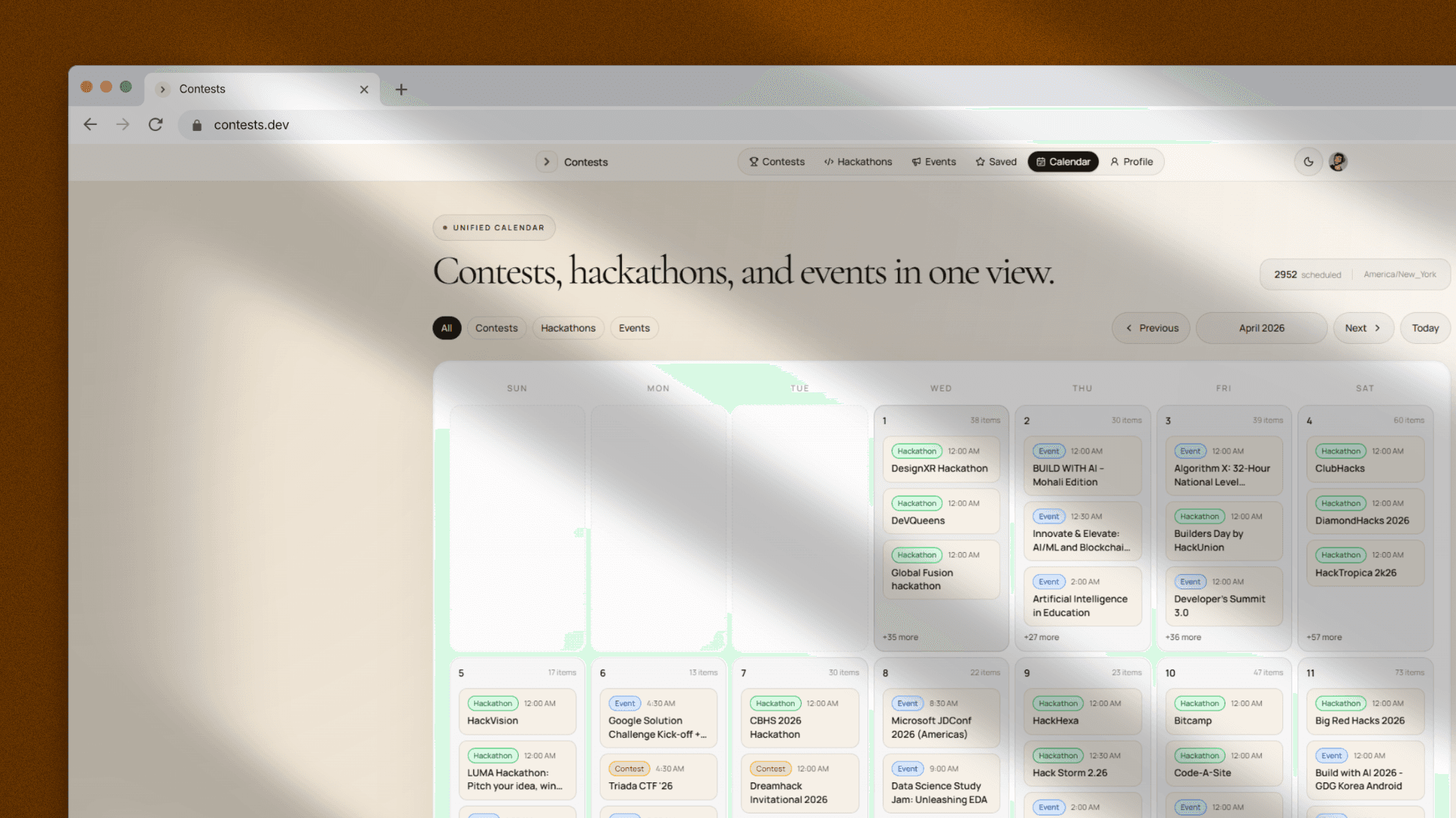 Contests: Hackathons, Events, and Profiles image 3