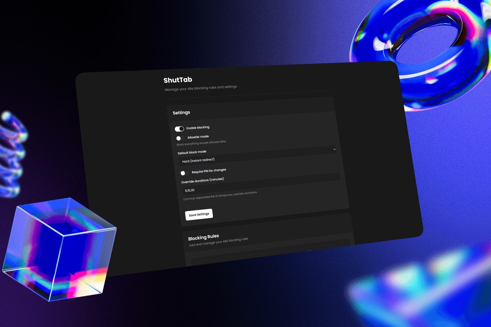 ShutTab: Free Site Blocker image 1