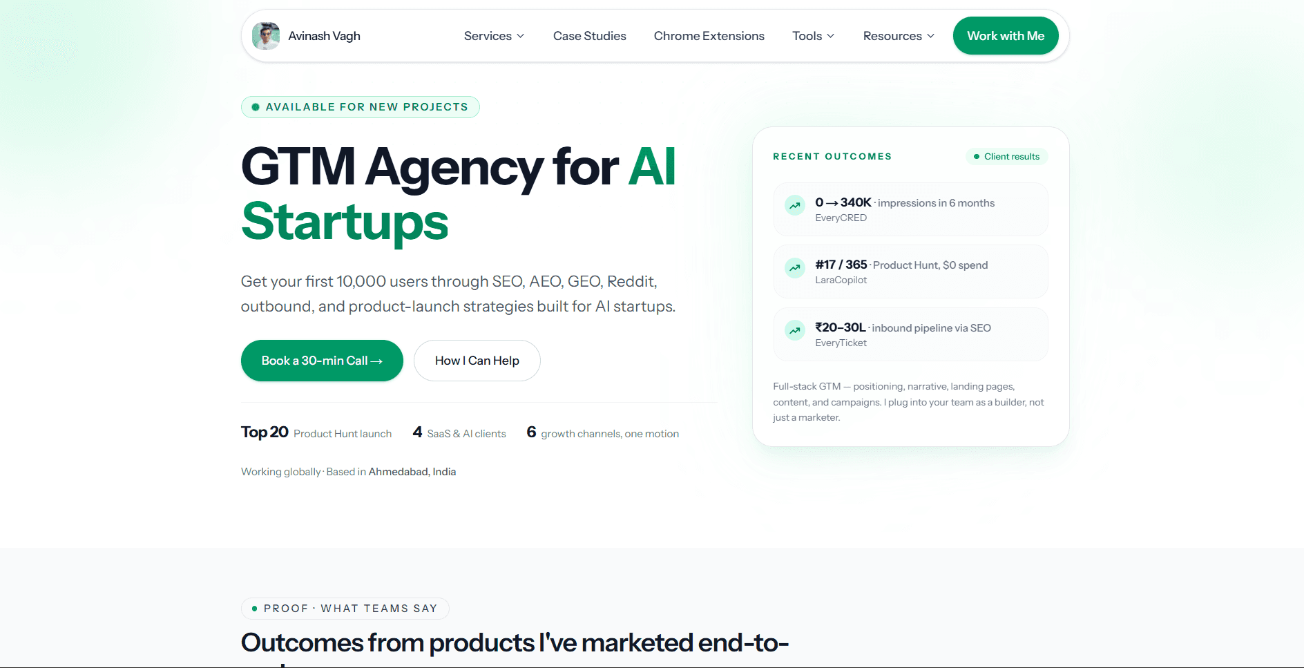 Avinash Vagh | GTM Agency for AI Startups image 1