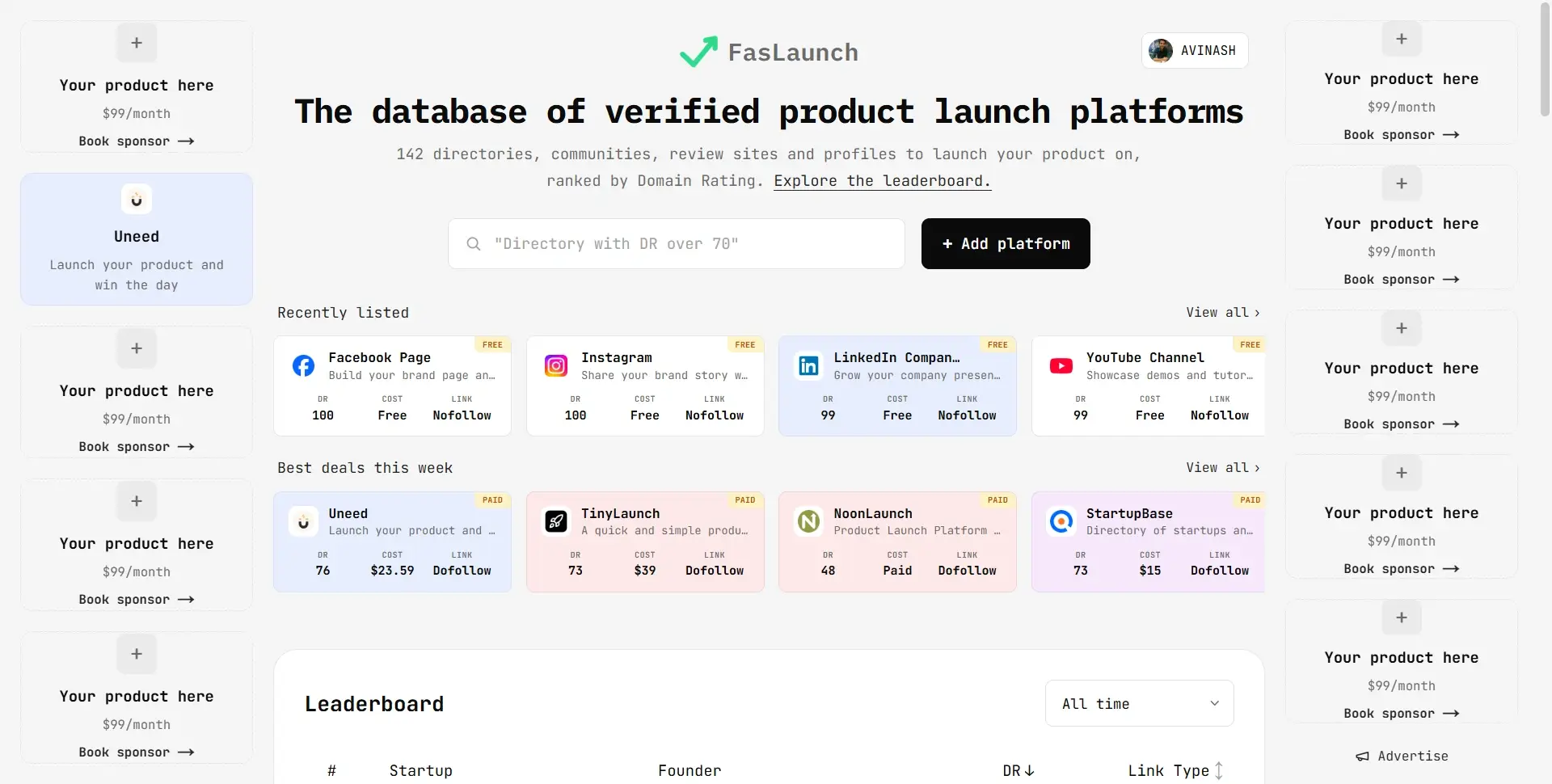 FasLaunch: database of verified AI startups image 4