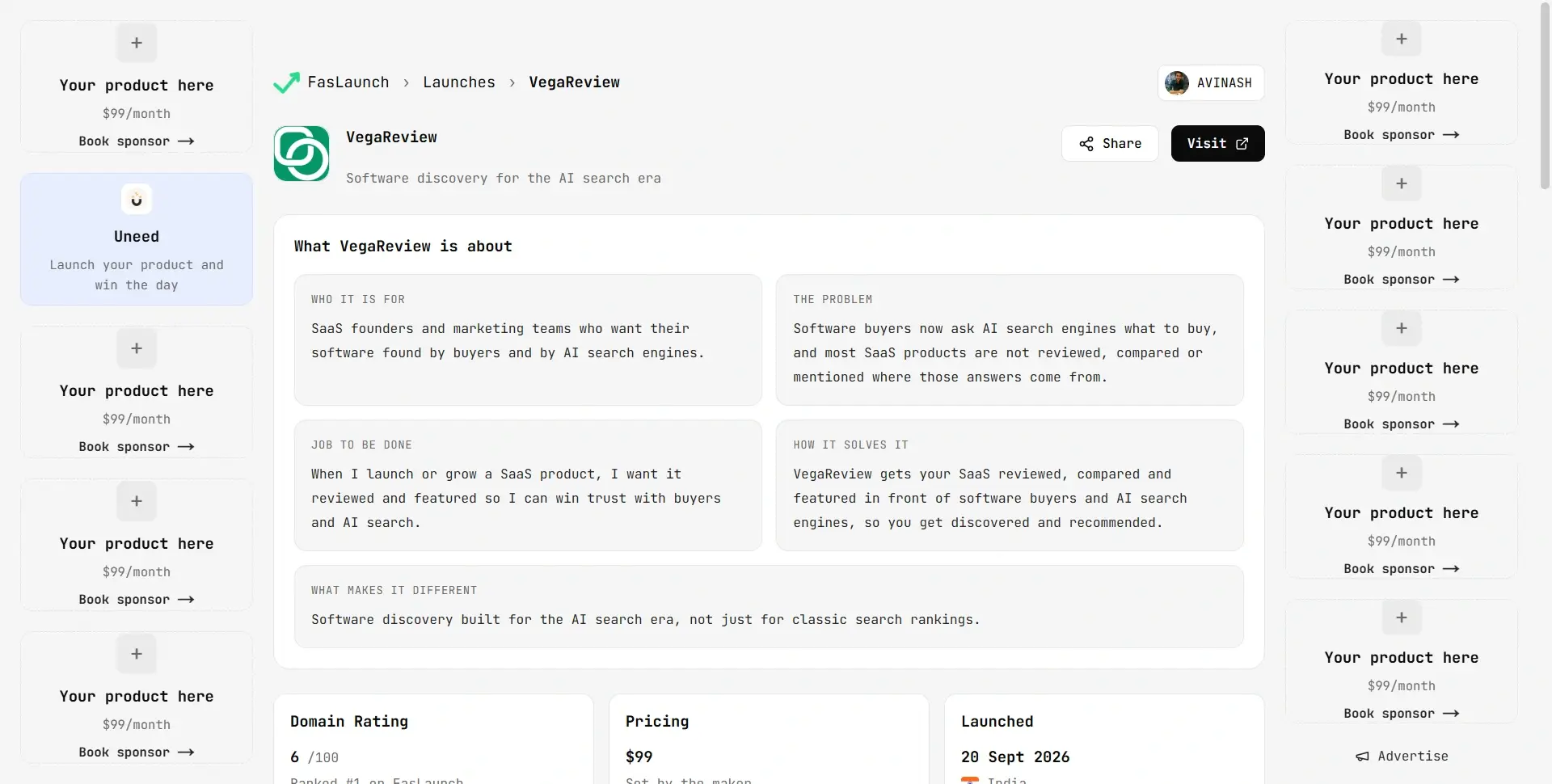 FasLaunch: database of verified AI startups image 3