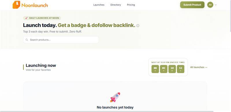 Noonlaunch - Launch & Discover Products image 1